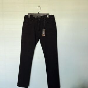 KENNETH COLE Men Slim Fit, Stretch Black Demin